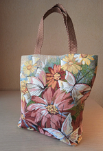 Гобеленовая сумка Белые бабочки (39х39х12)