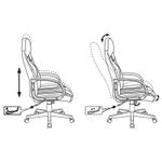 Кресло игровое ZOMBIE RUNNER RED, PL, ткань/экокожа, черный/красный, топ-ган