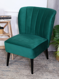 Кресло "Donatello" антивандальный велюр зеленый/венге