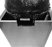 Тумба-основание для овальных керамических грилей Primo XL и Oval 300 Family с выдвижным ящиком, нержавеющая сталь, 90x82х61 см, Ontario, KuhniGrill