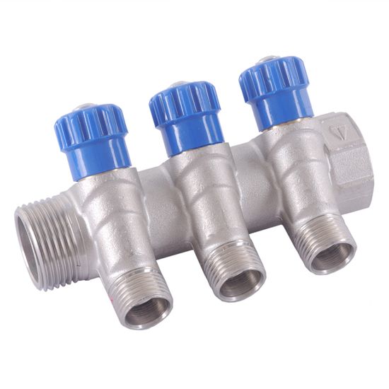 HLV. Коллектор 3 вых. 3/4" х 1/2"вн. р.