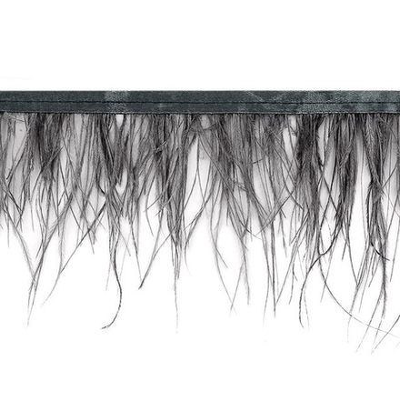 Кант Перо страуса шир.11см темно-серый/col.38