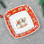 Салатник 15*4см "Новый год" 305-181, фарфор