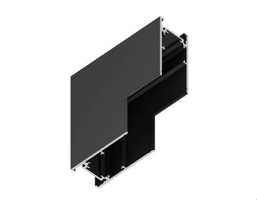 Коннектор угловой внутренний для накладного шинопровода Magnetic GL3378 BK черный 85*85*H26.9