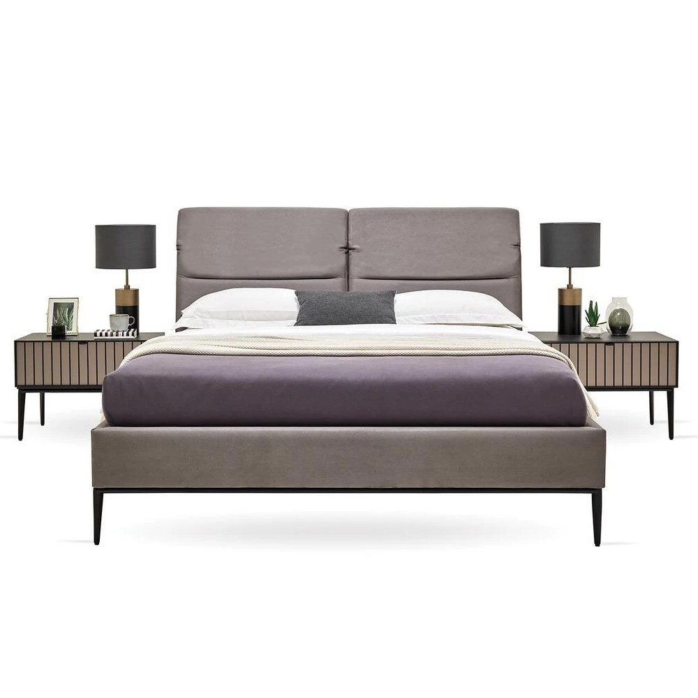 Кровать с изголовьем 160x200 ENZAHOME RIGA EH60821