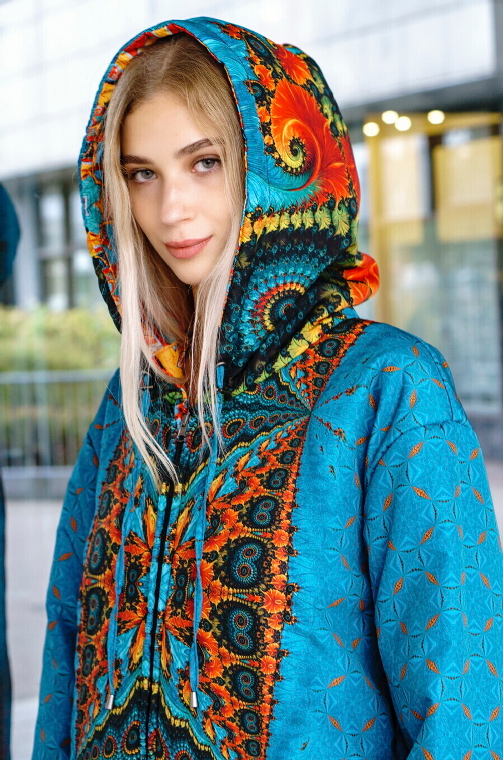 Двустороннее пальто-парка