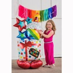 Шар фигура Happy Birthday Кекс 150 см (воздух)