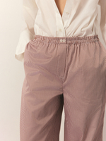 Брюки из хлопка в полоску