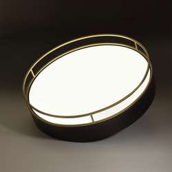7723/100L AVRA LED SN 593 Светильник металл/пластик/белый/черный/золотой LED 100Вт 3000-6000K D600 IP20 пульт ДУ LOFTY
