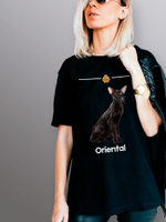 Футболка ориентальная кошка