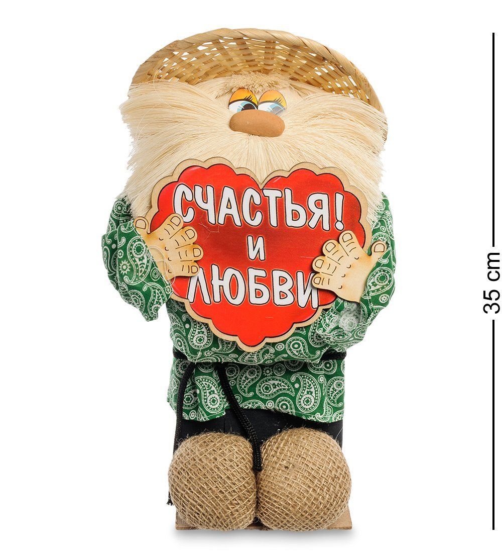 Народные промыслы DO-063 Домовой-копилка с сердцем - Вариант A