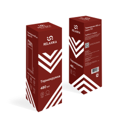 Термокружка Relaxika 701 (0,48 литра), бордовая