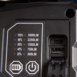 KING TONY (9TA48A) Фонарь-прожектор светодиодный, 1 элемент, Li-Ion, 7,4 В