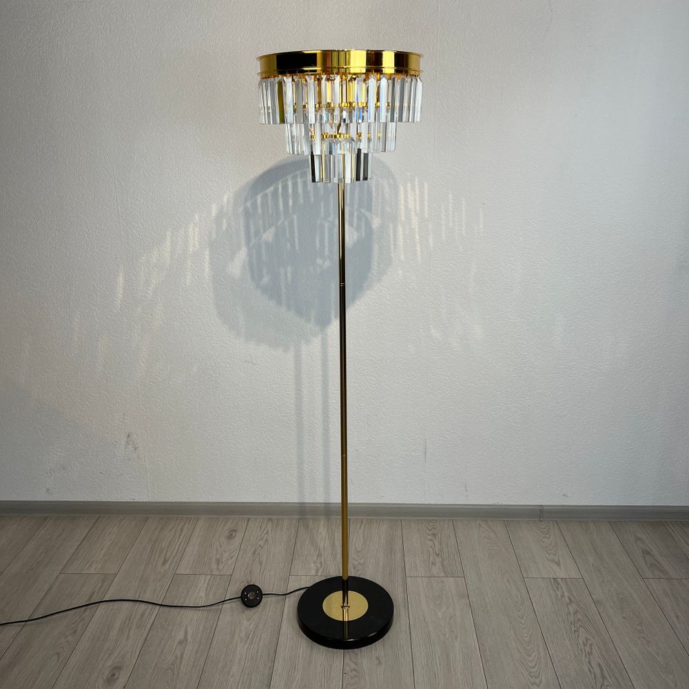 Торшер RH 1920S Odeon Clear Glass Floor Lamp GOLD