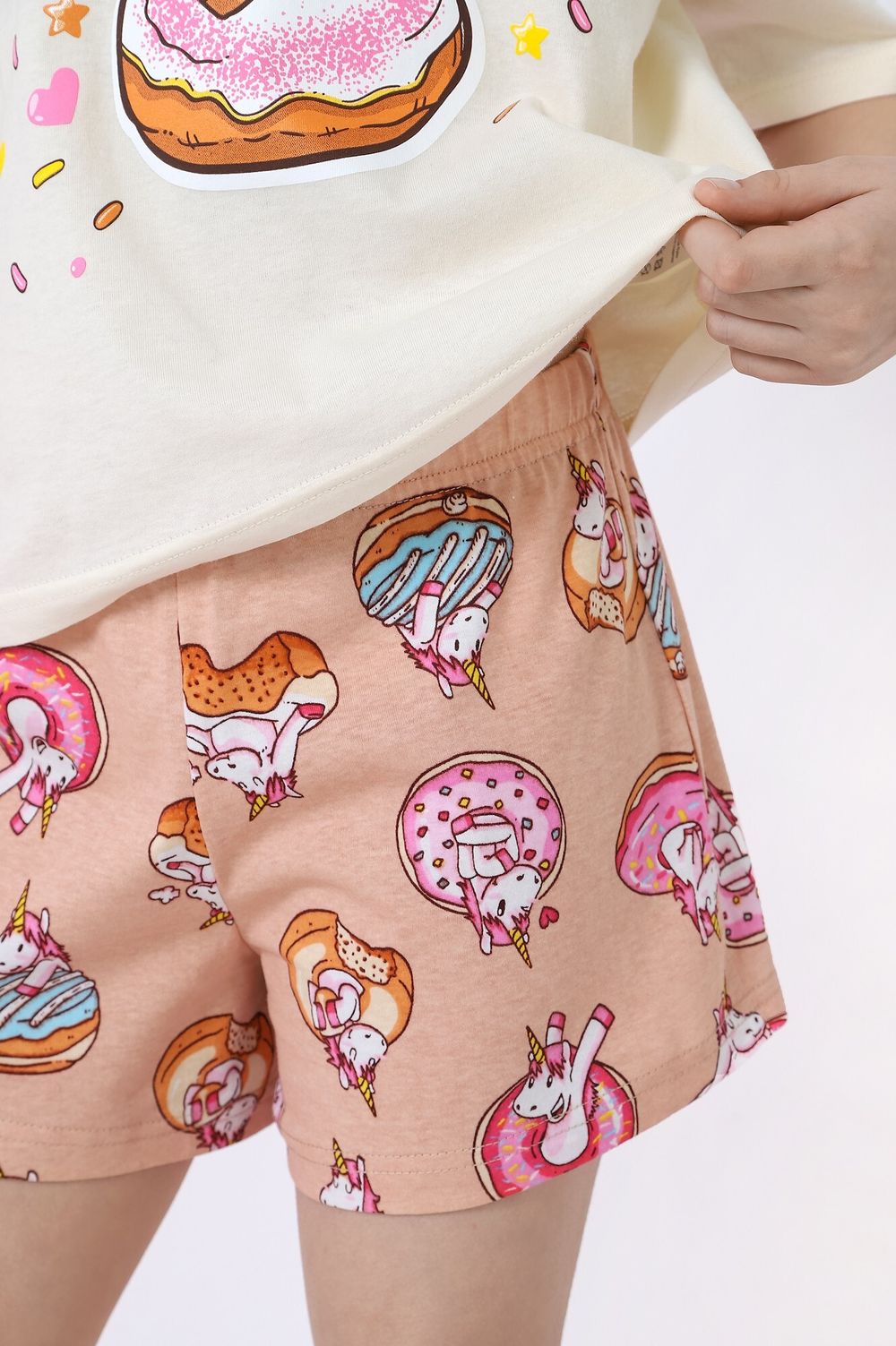 Пижама для девочки Единопончик-3 Виотекс МОЛОЧНЫЙ