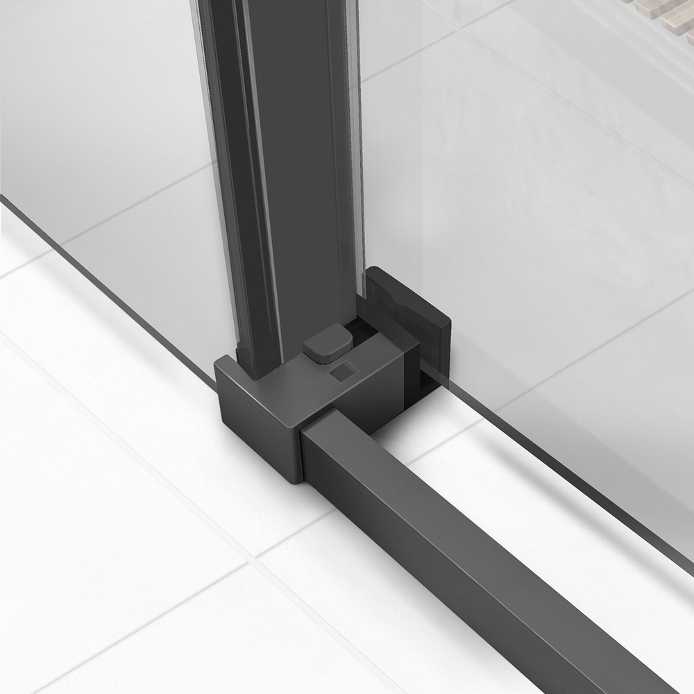 Душевой уголок Слим Софт (Slim Soft) Vincea VSR-1SS8012CLGM, 1200*800, вороненая сталь, стекло прозрачное