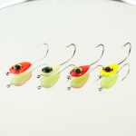 Мормышка фосфорная с флексом плавающая Lumicom 24-Ф, №2, ABC (набор 32шт)