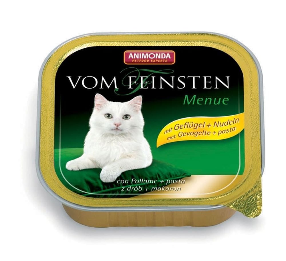 Animonda Консервы VOM FEINSTEN MENUE мясом домашней птицы/паста д/кошек (100 г)