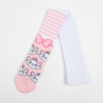 Колготки для девочек "Мари", р. 92-98 см, белый/розовый 7143541 (Disney), 1 шт.