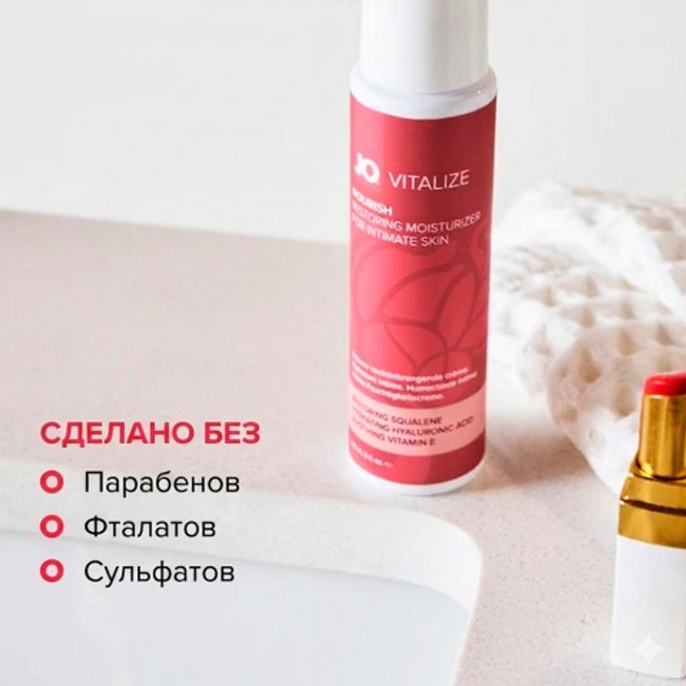 Увлажняющий крем для интимной зоны JO Vitalize - Nourish Restoring Moisturizer, 60 мл