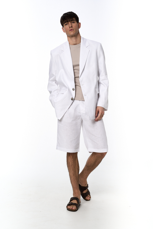 Рубашка оверсайз мужская изо льна, черный