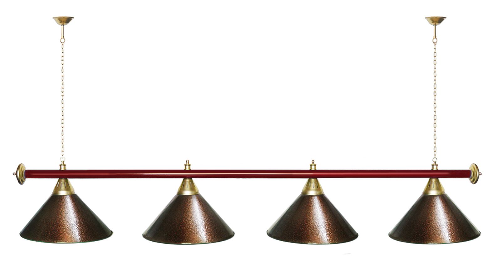 Лампа STARTBILLIARDS 4 пл. (плафоны зеленые,штанга зеленая,фурнитура золото) фото №88