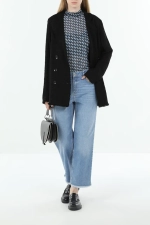 Джинсы MARC AUREL 1637 голубой mom-fit