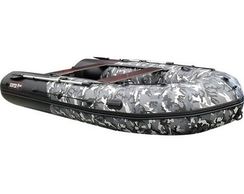 Надувная лодка Хантер 350 ПРО надувное дно (камуфляж)