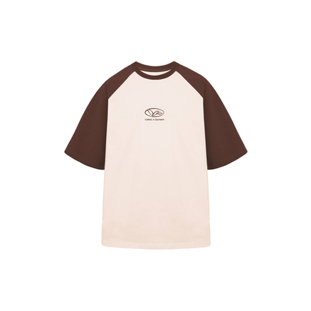 Футболка Called a Garment Kaybug "Cream + Сoffee Brown"