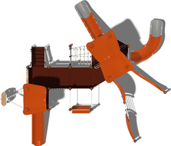 Детский городок Ибица Vector ДГ011.3.10 для игровых площадок 7-12 лет