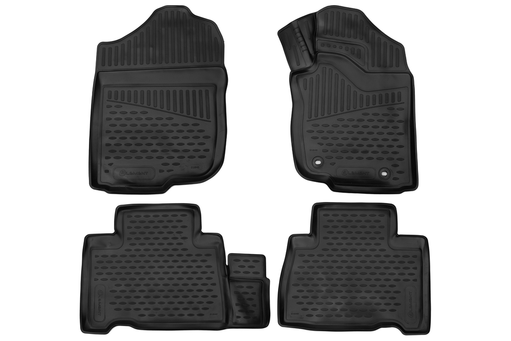 Коврики 3D в салон для TOYOTA Harrier (III, IIIr), 2013-2020, правый руль внедорожник, 4шт. (полиуретан)  AFM3D01840210K