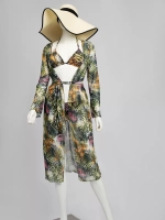 Купальник раздельный на завязках с накидкой 3 в 1