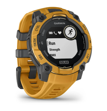 Умные часы Garmin Instinct 3 Solar 45 mm Sunburst with Sunburst/Grey Band