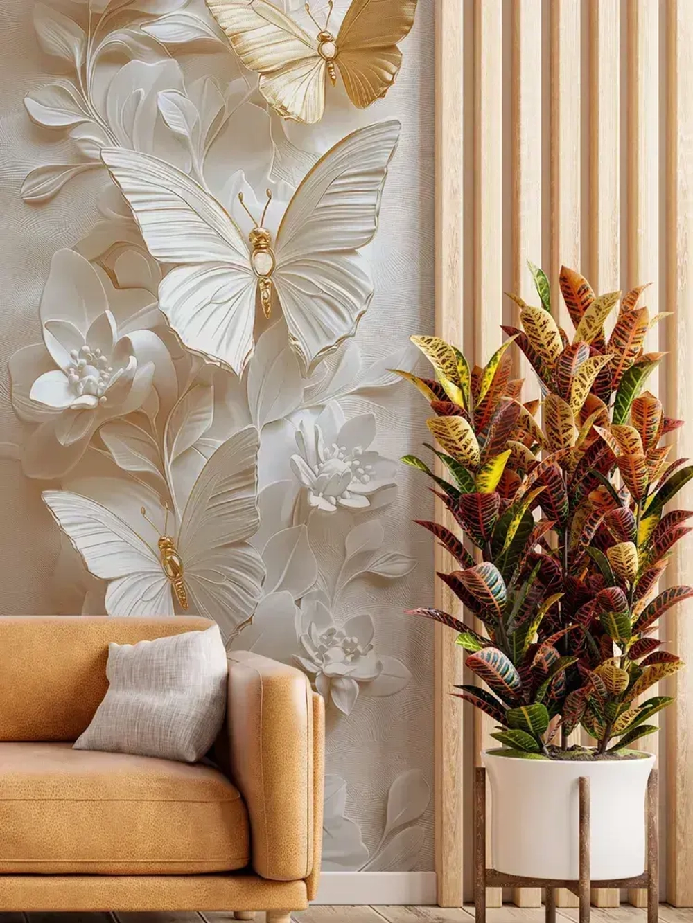 Фотообои флизелиновые PosterMarket "Бабочки" 100х270 см