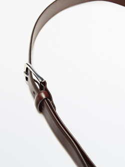 Massimo Dutti Кожаный ремень, коричневый