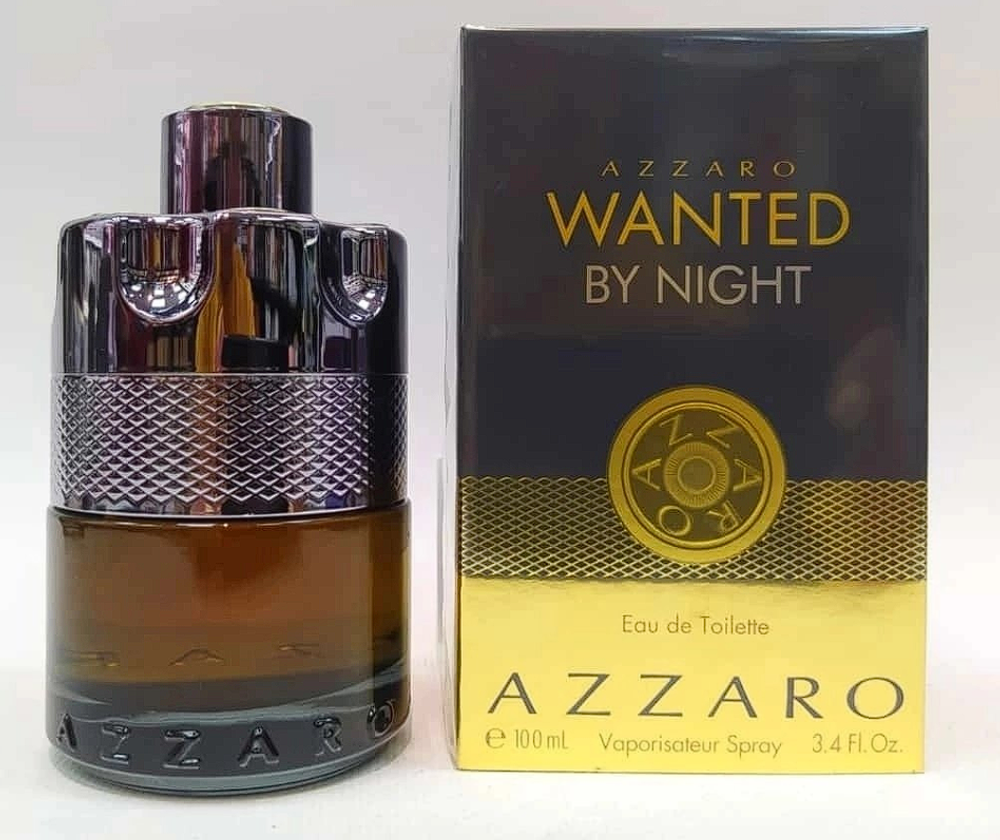 Azzaro Wanted by Night 100 ml (Коробка парфюма без слюды, парфюм новый, распаковка для фото)