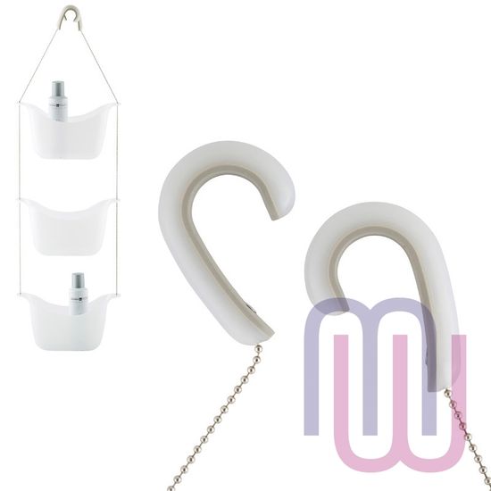 Органайзер для душа Bask белый-никель