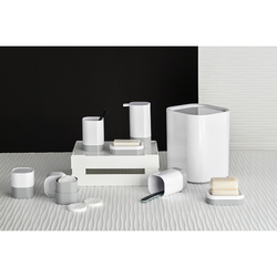 Диспенсер для жидкого мыла 430мл Bergenson Bjorn Bath Tyer белый/серый