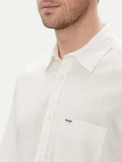 Рубашка мужская WRANGLER SS 1 PKT SHIRT WHITE