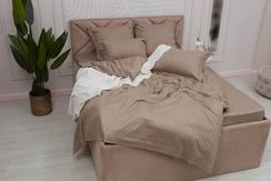 Моне (темно беж) страйп сатин 7Е