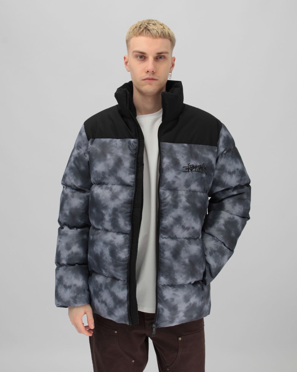 Пуховик Anteater Downjacket Tie Dye Grey