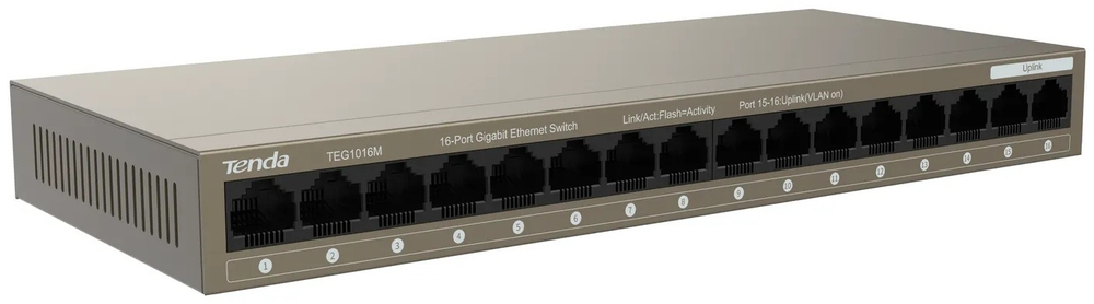 Коммутатор Tenda TEG1016M