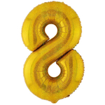 Шар фольгированный Цифра 8 109 см (Золотой)
