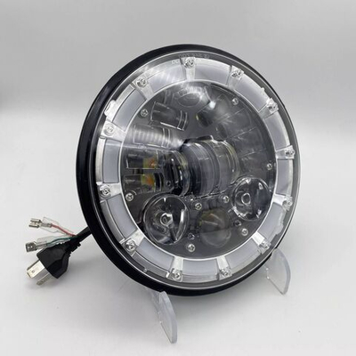 Светодиодная фара, 55 Вт, 7 дюймов, алюминий + повторителя поворота + дхо