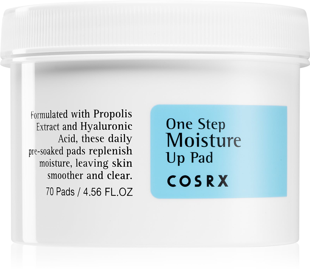 Cosrx One Step Moisture - отшелушивающие подушечки для лица с увлажняющим эффектом /  70 szt.   / GTIN 8809416470764