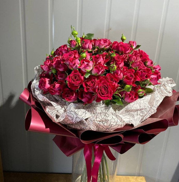 Букет "Малиновая ночь"