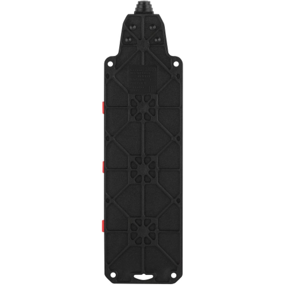 Колодка ЭРА K-3e-RED-IP44 каучуковая с заземлением 3 розетки 16A IP44 красная | Колодки