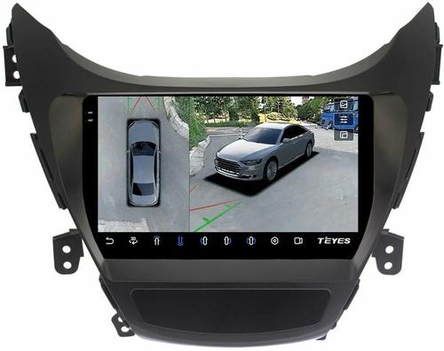 Магнитола для Hyundai Elantra 5 MD 2011-2013 - Teyes CC3-2K-360 на Android 10, Быстрая, 2K QLED, CarPlay, 4G SIM-слот, 4 камеры в комплекте