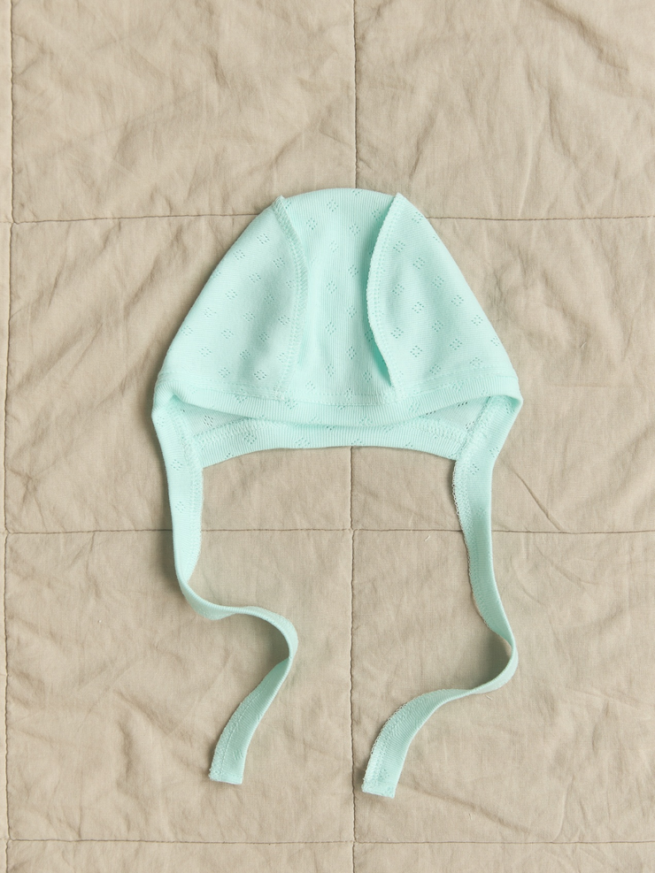 Чепчик ажурный Мятный