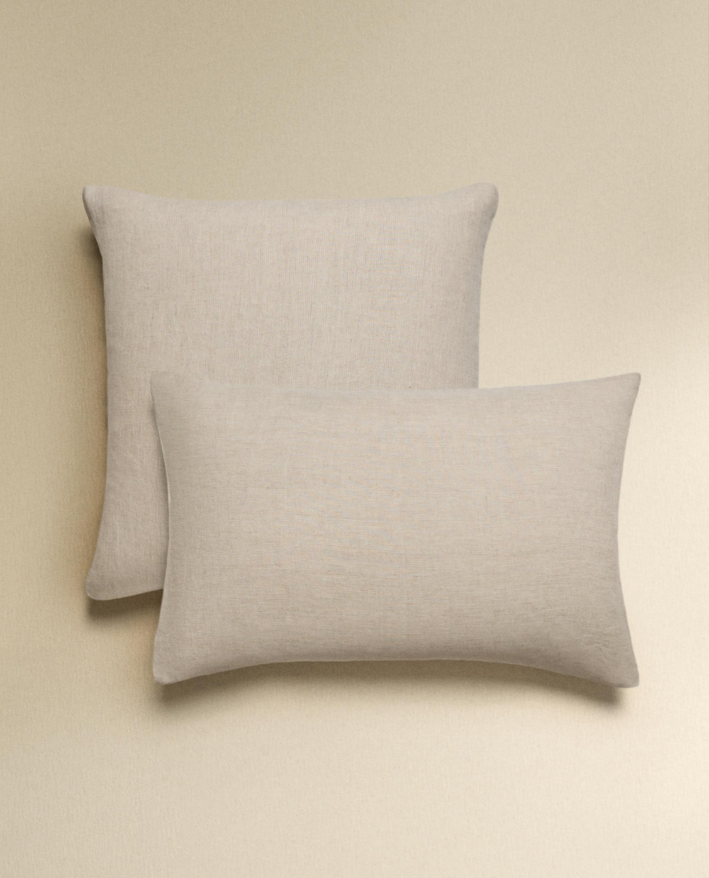 Наволочка Zara Home хлопок, лён 100%, однотонный, 6181/091
